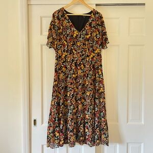 Madewell Midi Floral Dress